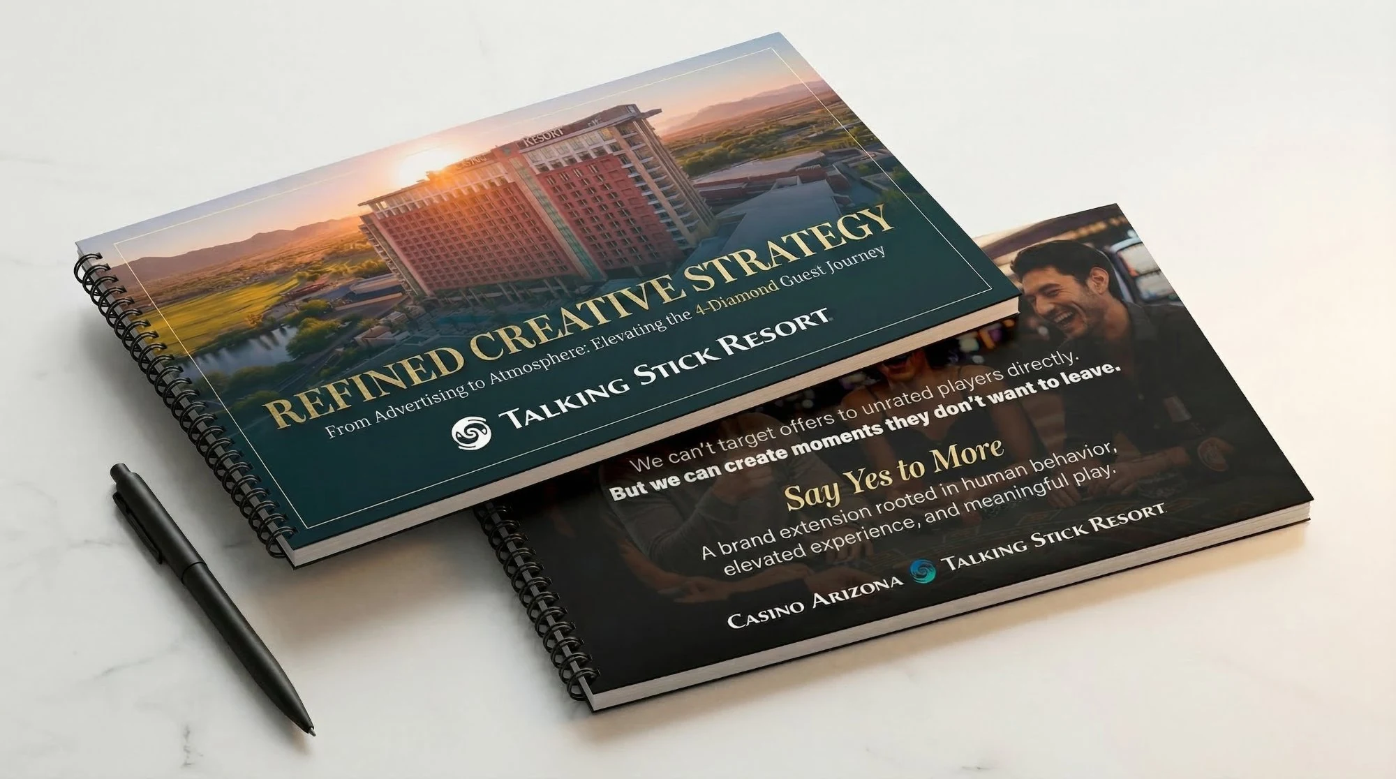 Refined Creative Strategy presentation mockup